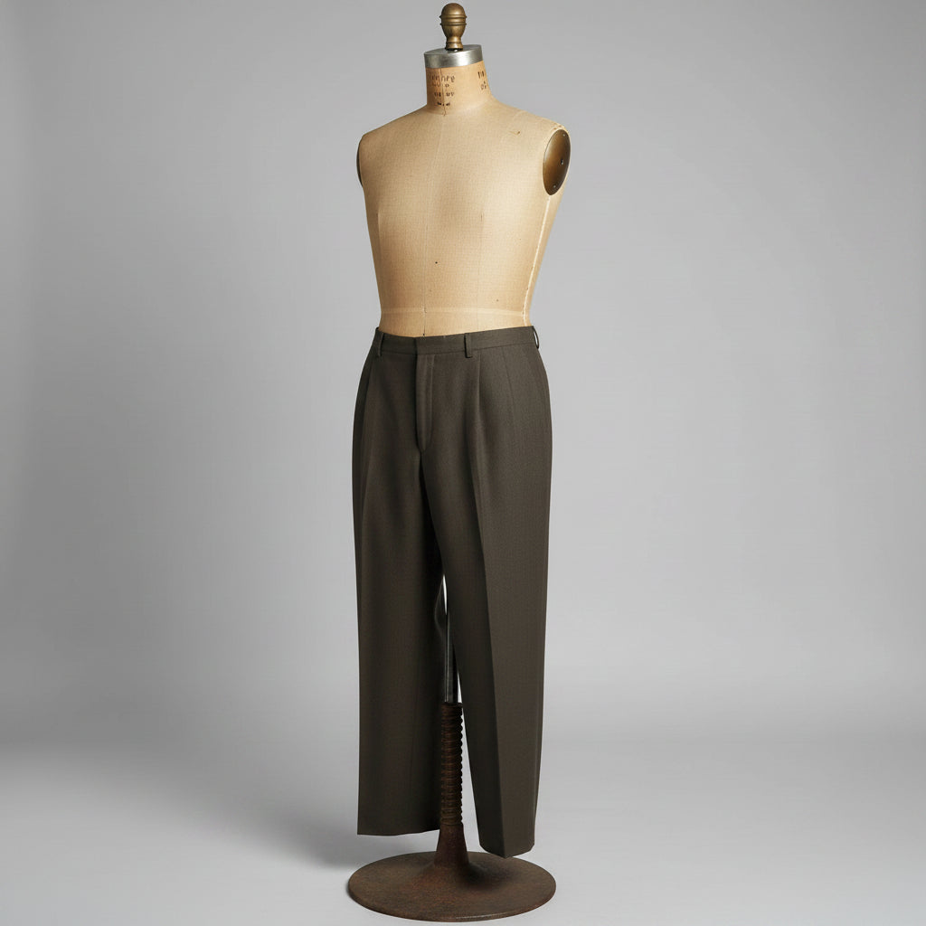 Pantalon plissé vintage de Persan