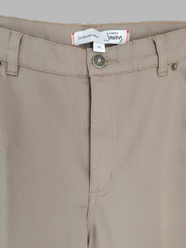 pantalon marron/taupe