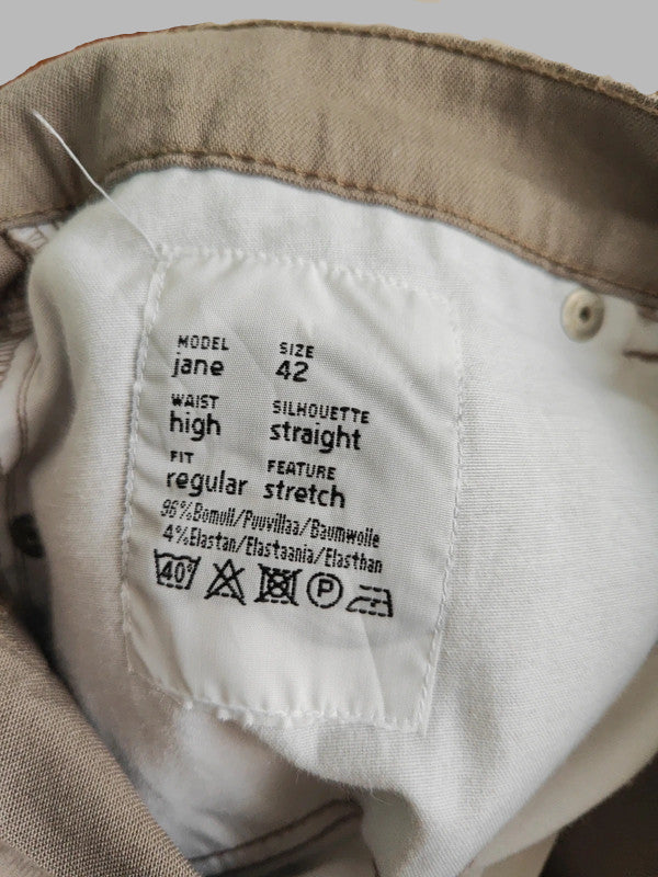 pantalon marron/taupe