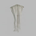 Fular blanco plateado