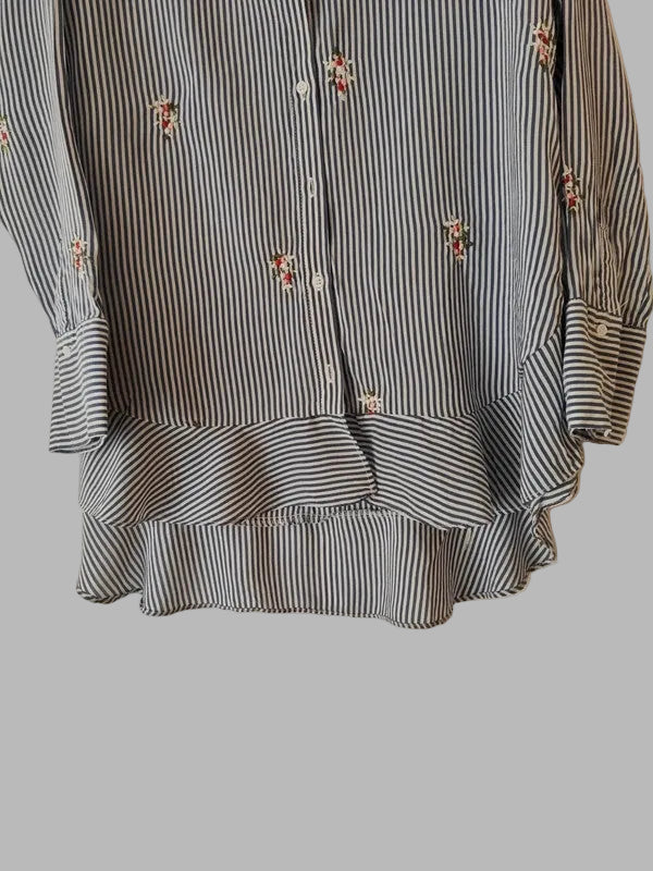 Blusón a rayas de Zara