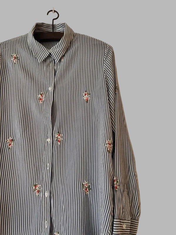 Blusón a rayas de Zara