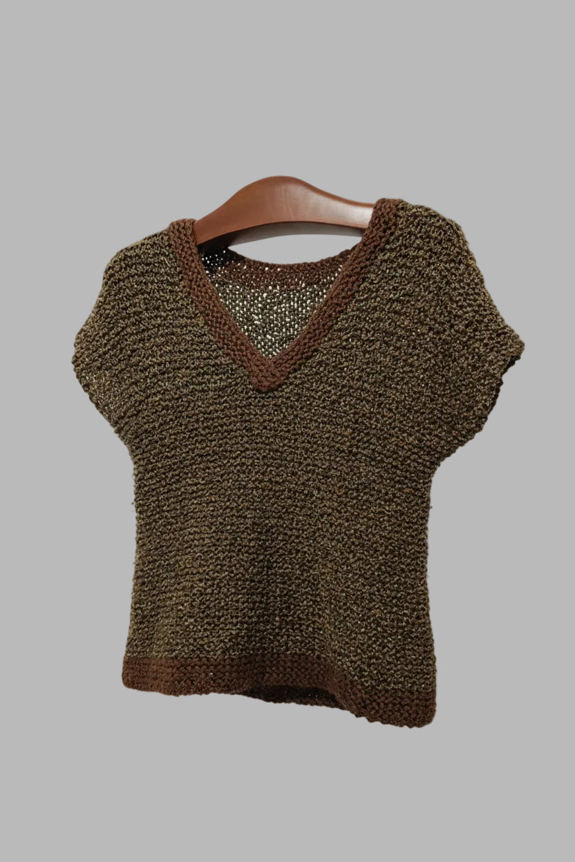 gilet tricoté vintage
