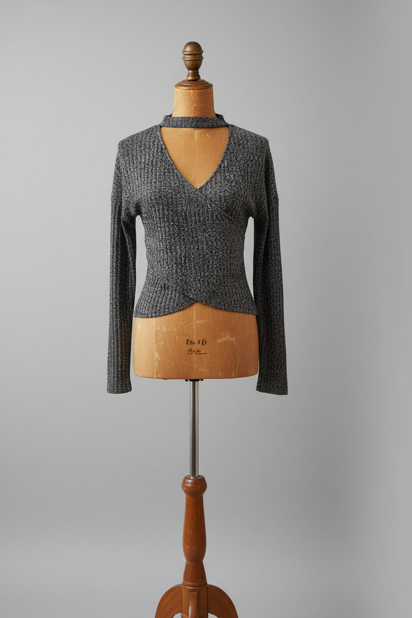 Jersey jaspeado de Shein