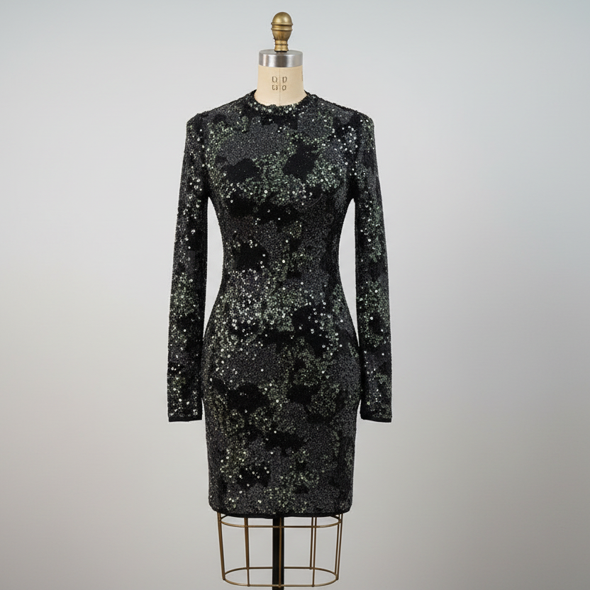 Vestido lentejuelas de Zara