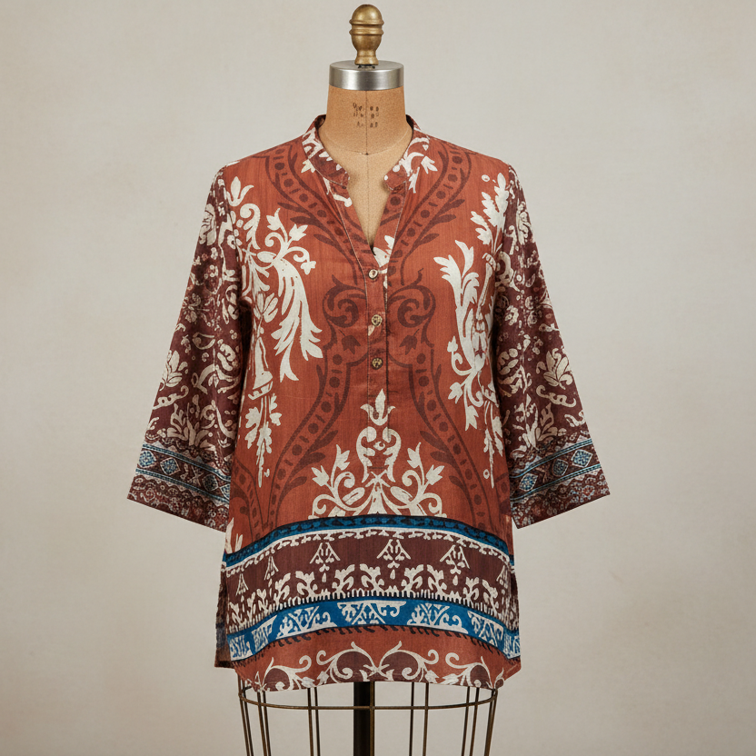 Blouse bohème de fabrication italienne