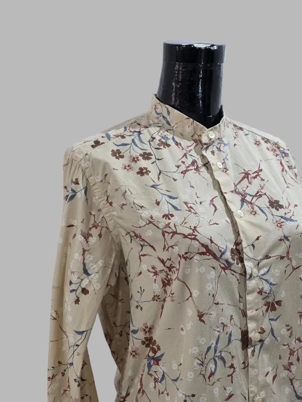 Camisa cuello mao de Zara
