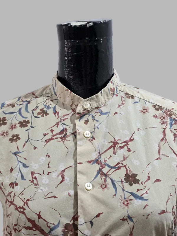 Camisa cuello mao de Zara