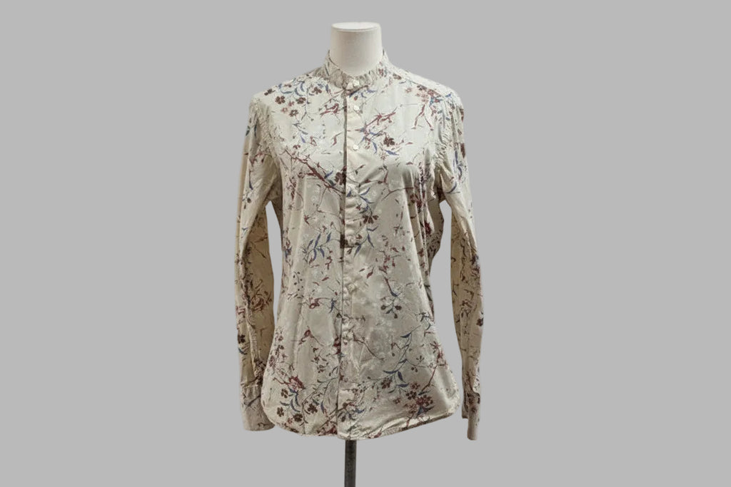 Camisa cuello mao de Zara