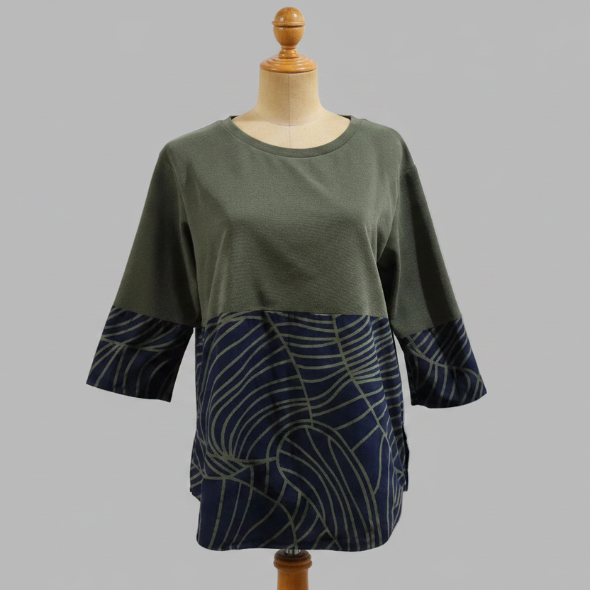 Chemisier vert olive de COS, taille S