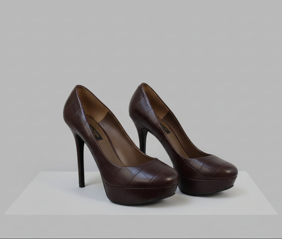 Zapatos plataforma tacón de Zara