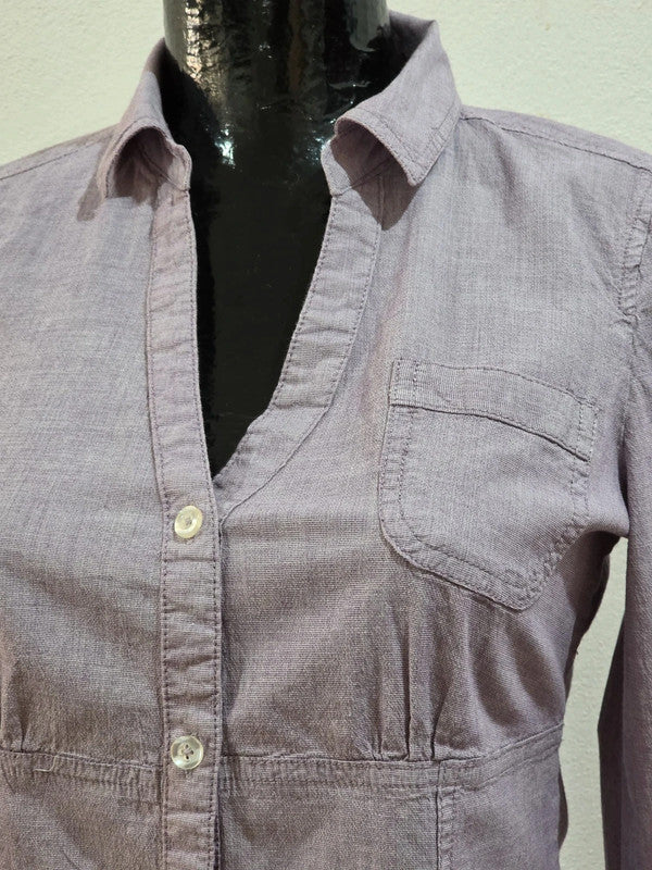 Taillierte Bluse Flieder