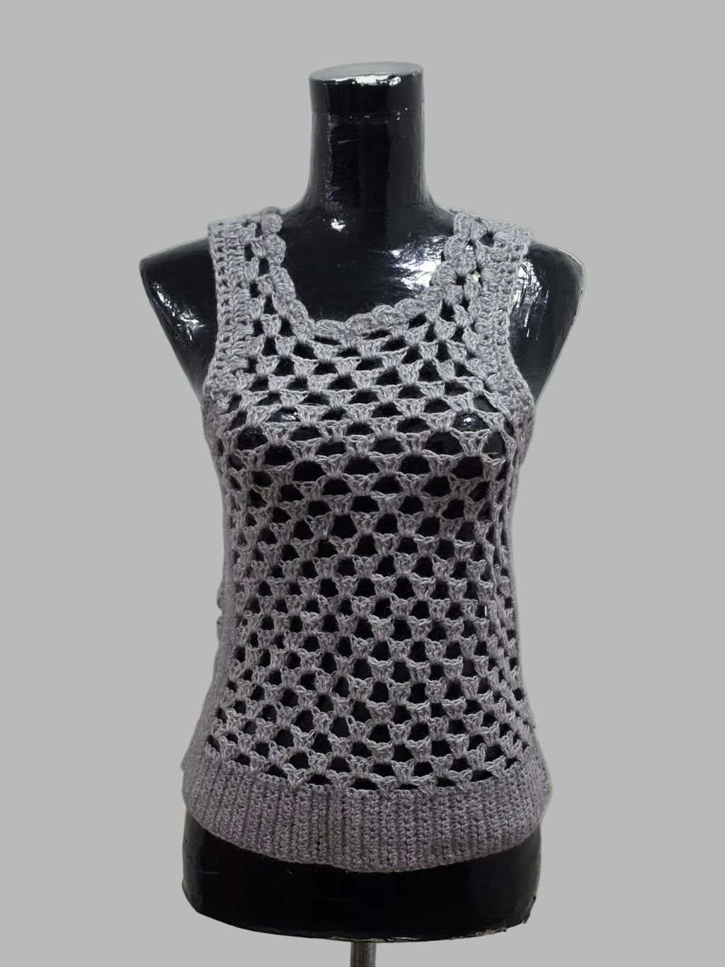 Chaleco Vintage Crochet, Talla M