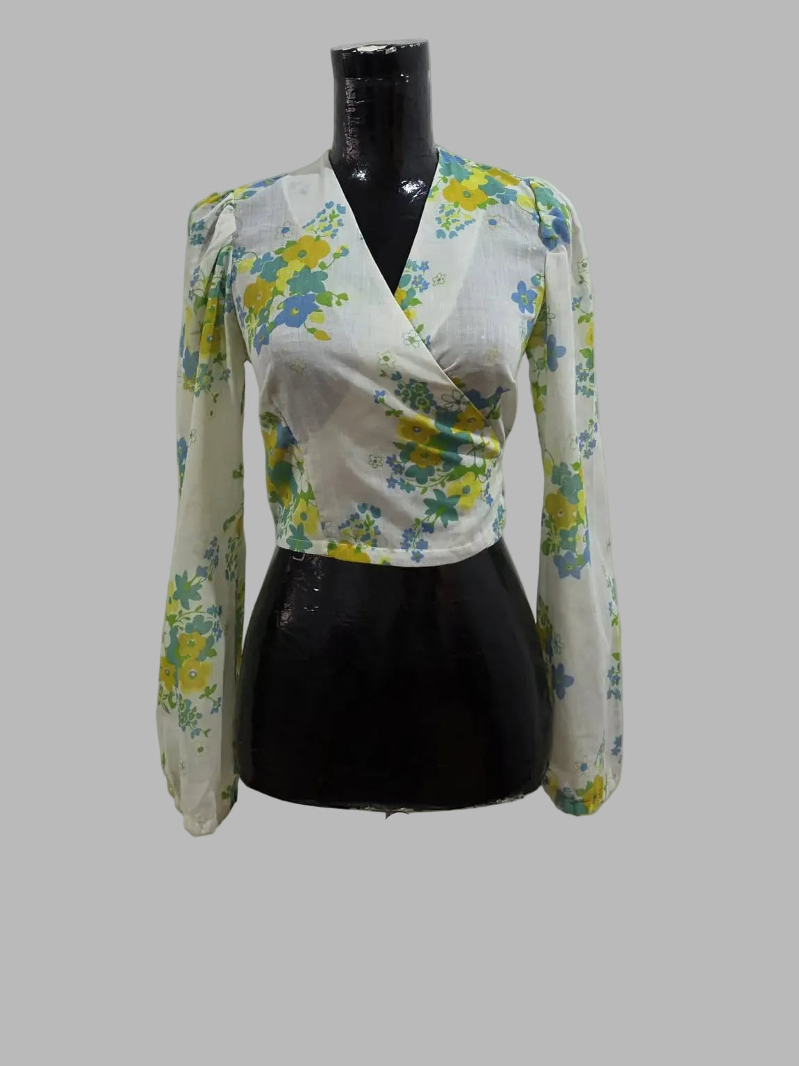 Blusa cruzada vintage, Talla M