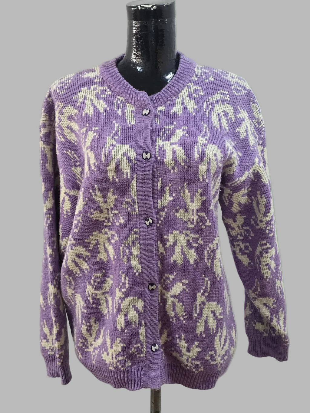 Cárdigan vintage de punto, Talla 44
