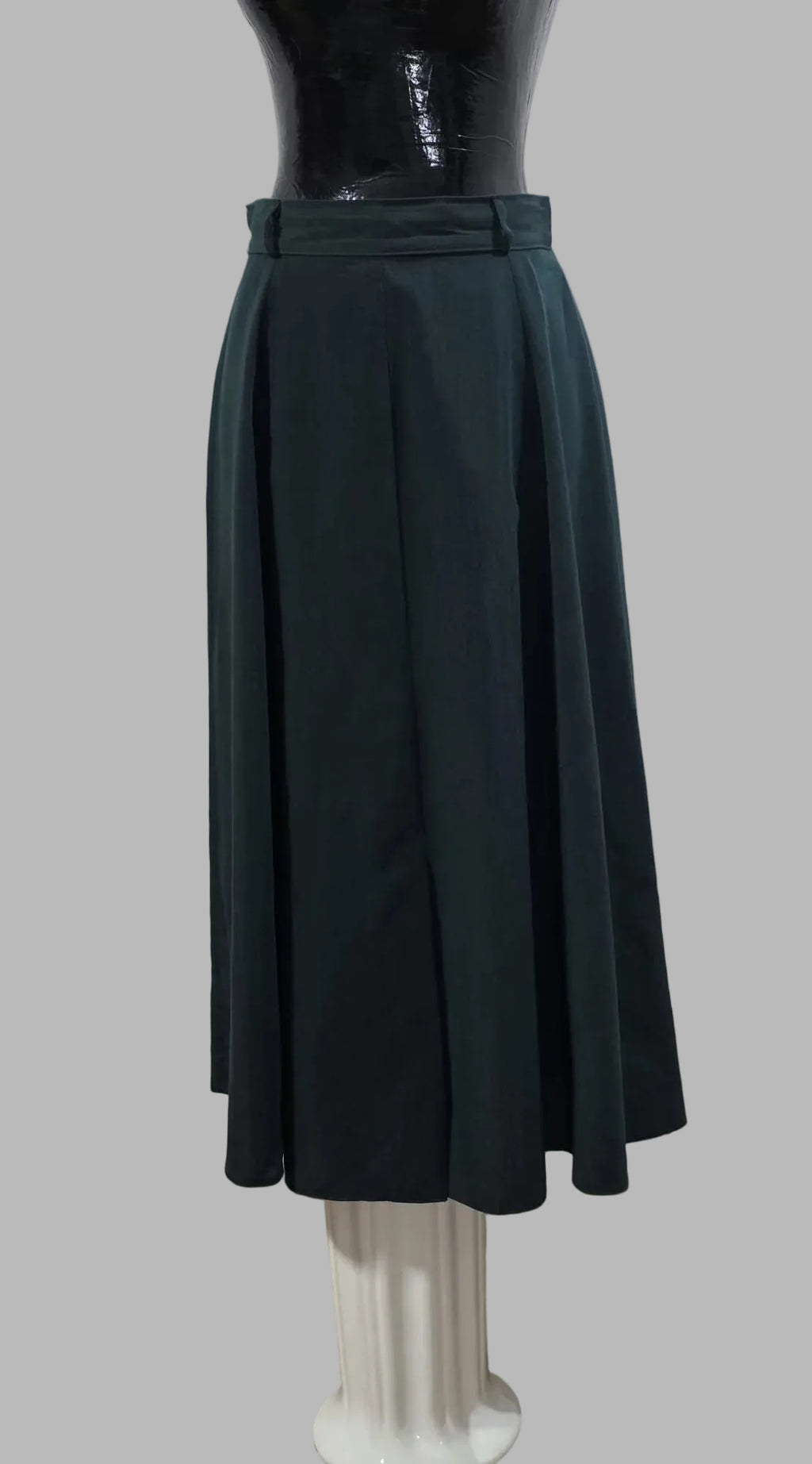 Dunkelgrüner Midirock, Größe 40