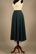 Falda midi verde oscuro, Talla 40