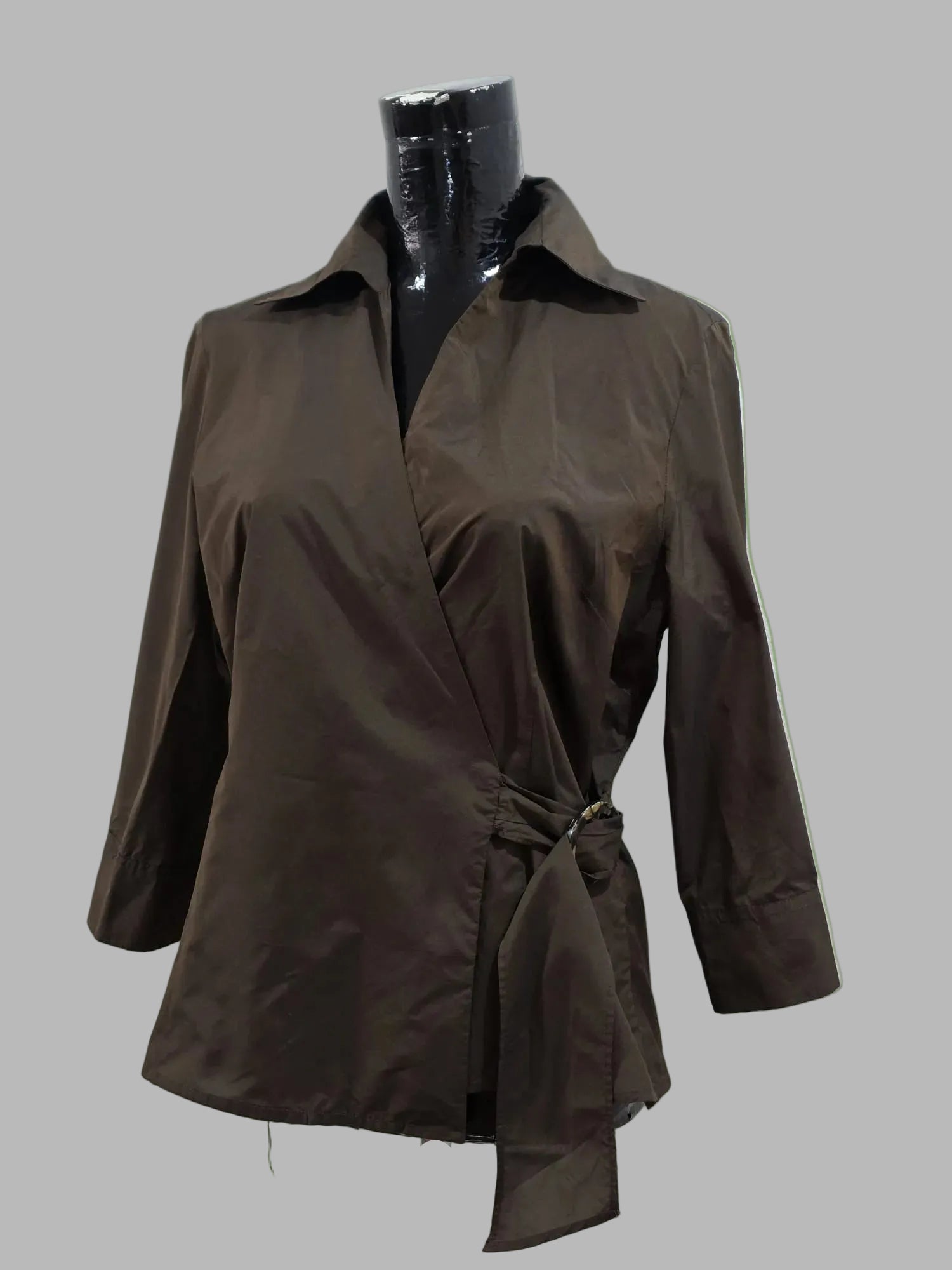 Blusa marrón chocolate, Talla 46