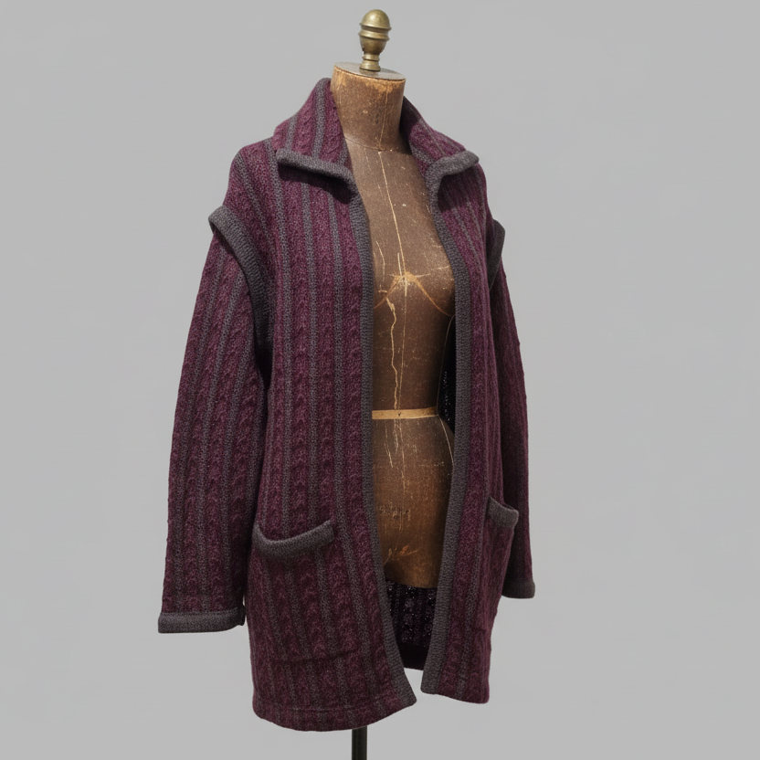 Gilet long vintage, taille 44