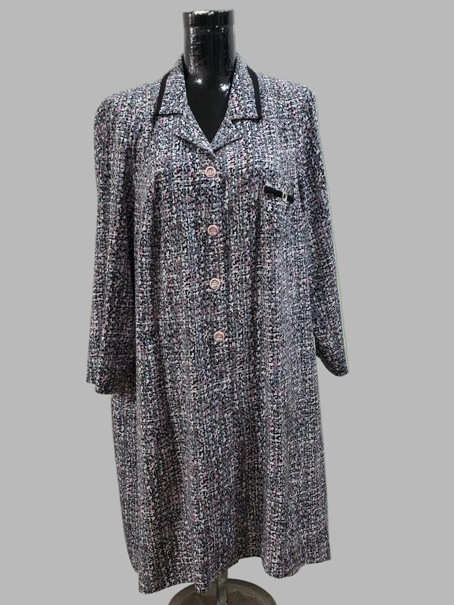 Robe-chemise vintage des années 70/80, taille 50