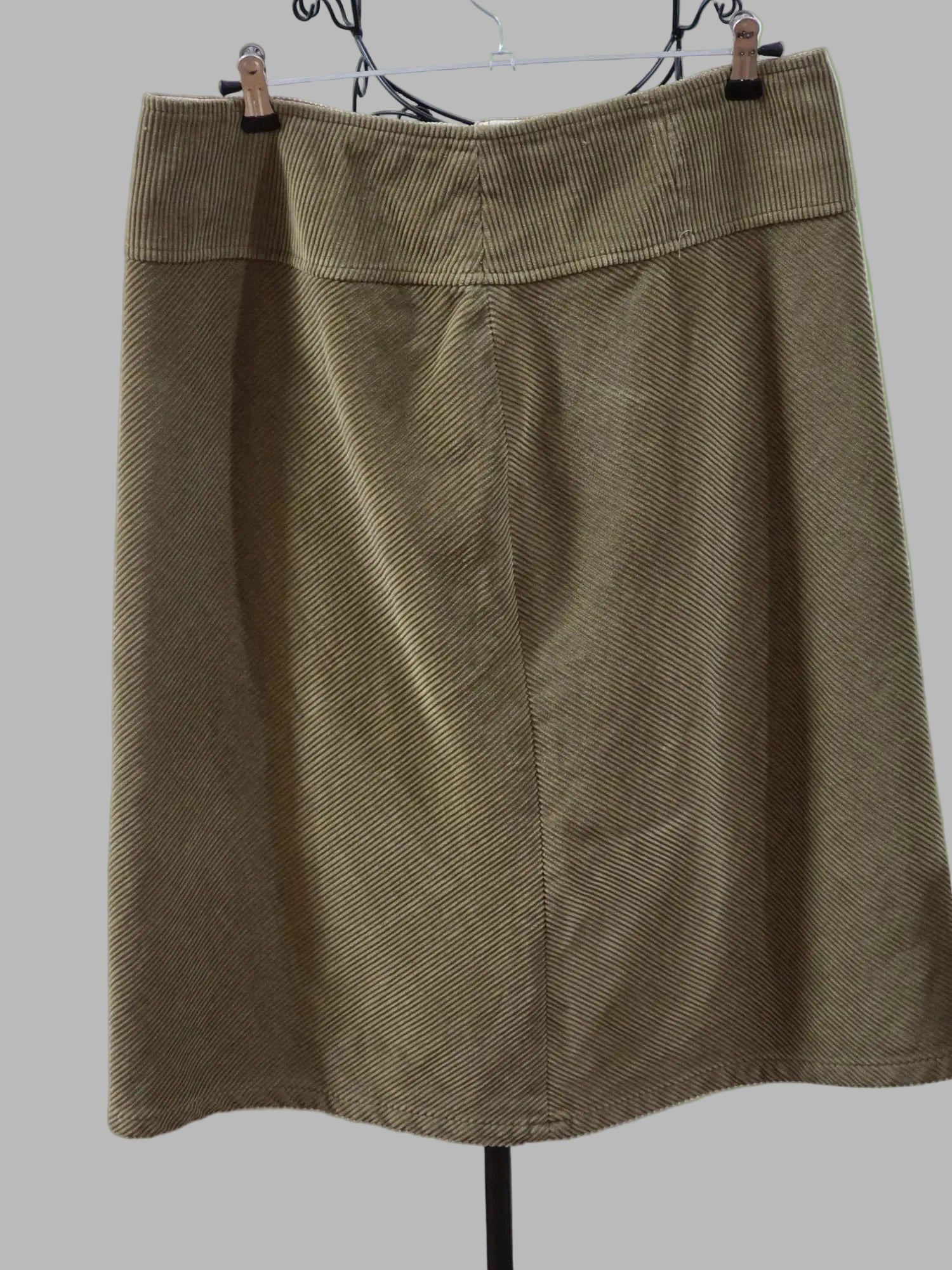 Brauner Cordrock, Größe 44