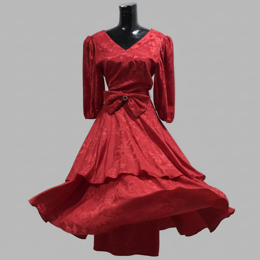 Vestido vintage rojo, Talla L