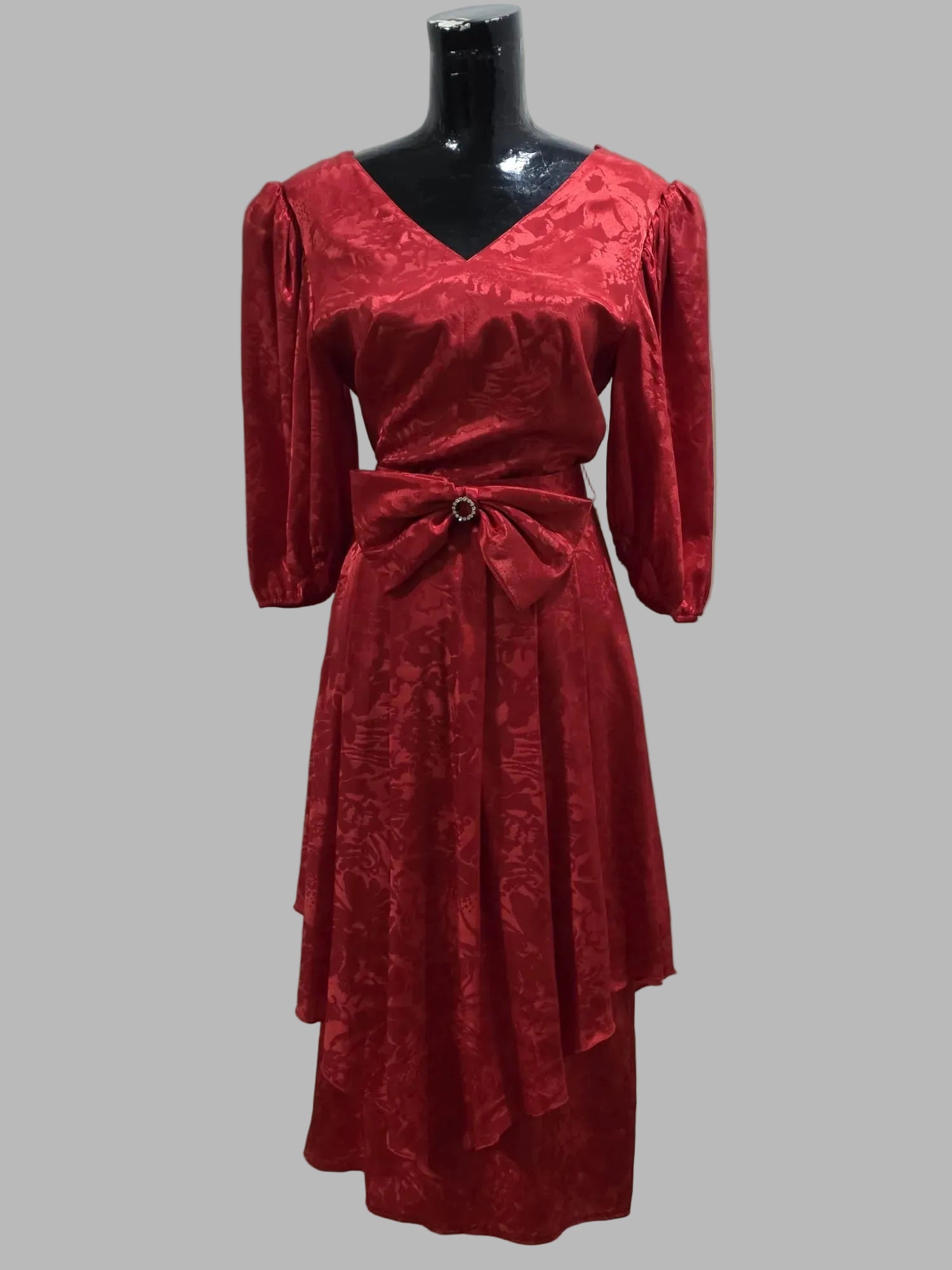 Robe rouge vintage, taille L