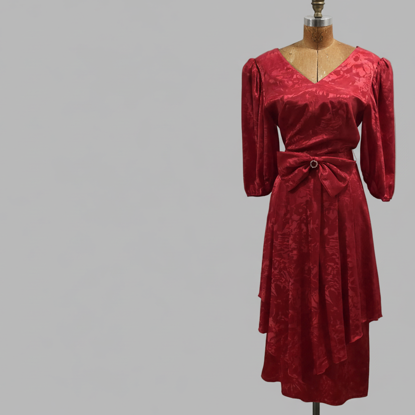 Vestido vintage rojo, Talla L