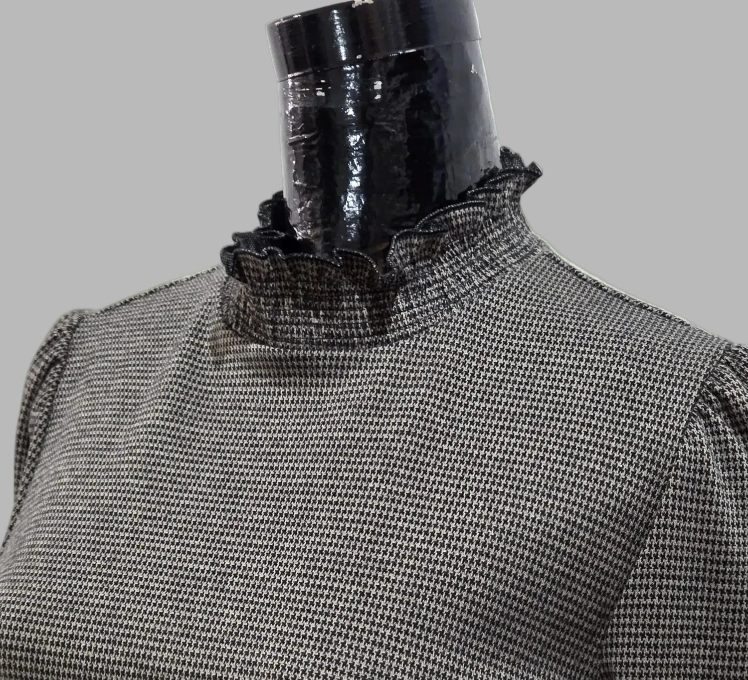 Robe à motif pied-de-poule, taille M