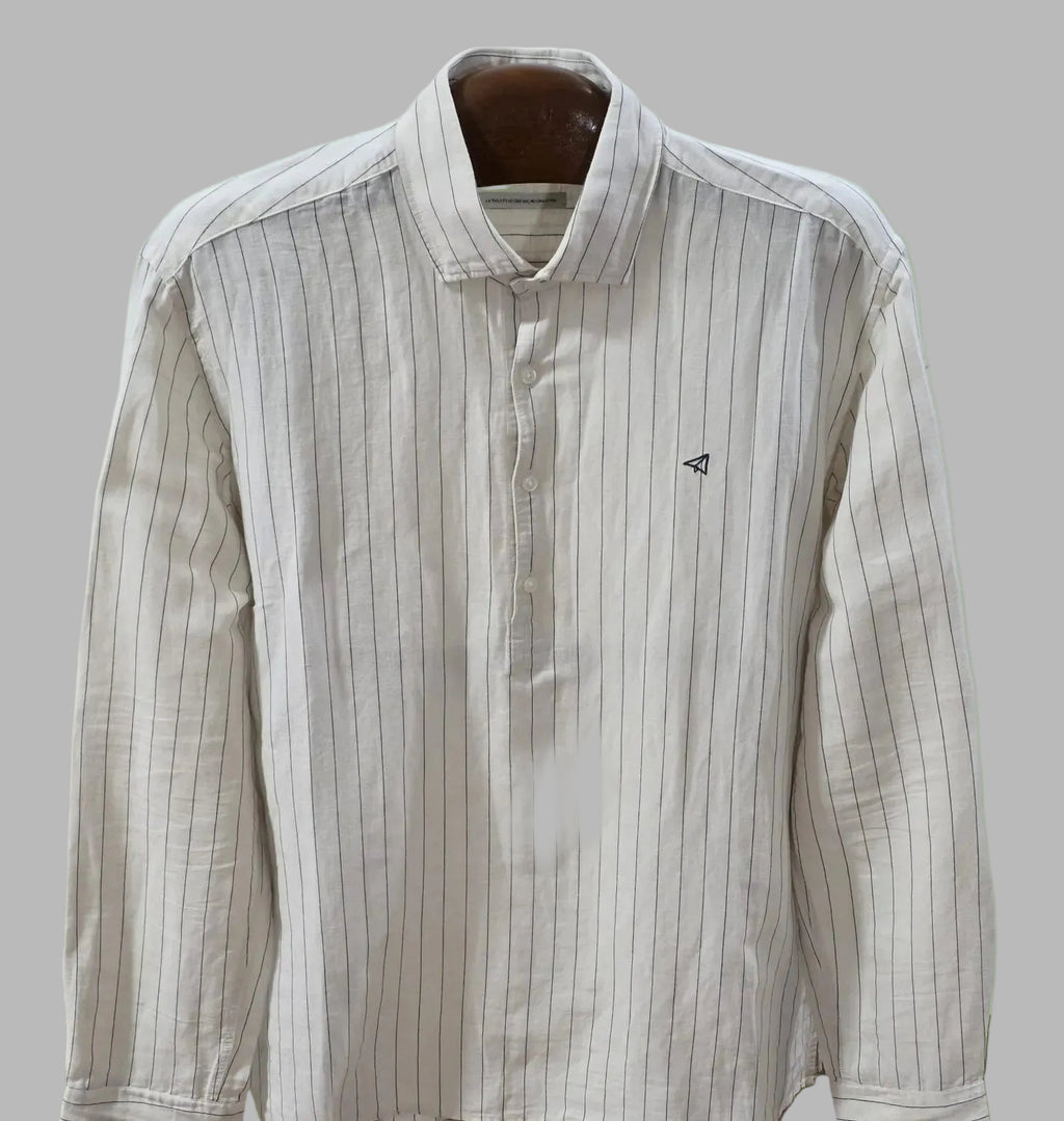 Chemise en lin pour homme OOTO, taille XL