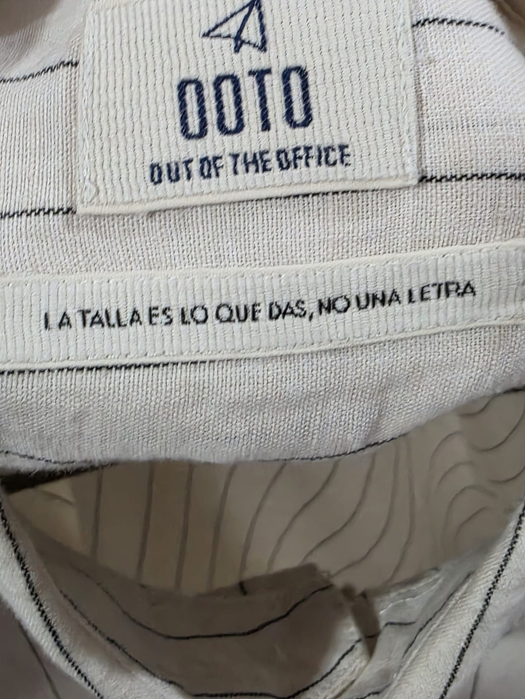 Chemise en lin pour homme OOTO, taille XL