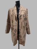Chaqueta abierta corte casual, Talla Única