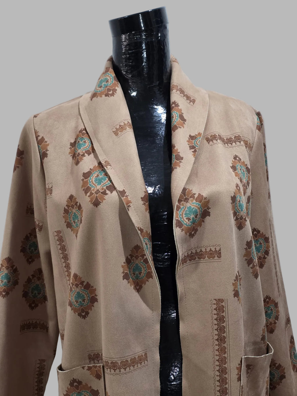 Chaqueta abierta corte casual, Talla Única