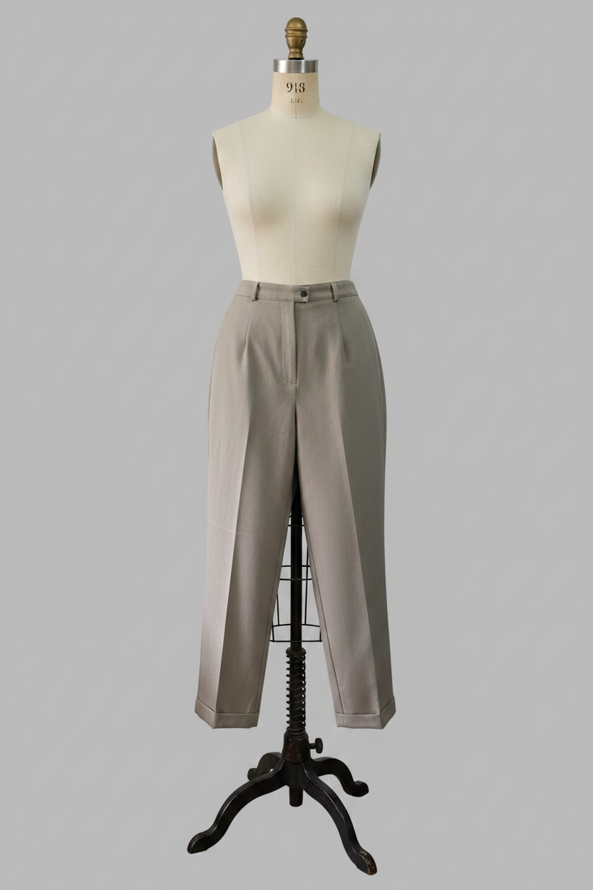 Pantalón con pinzas de sastre, Talla 38