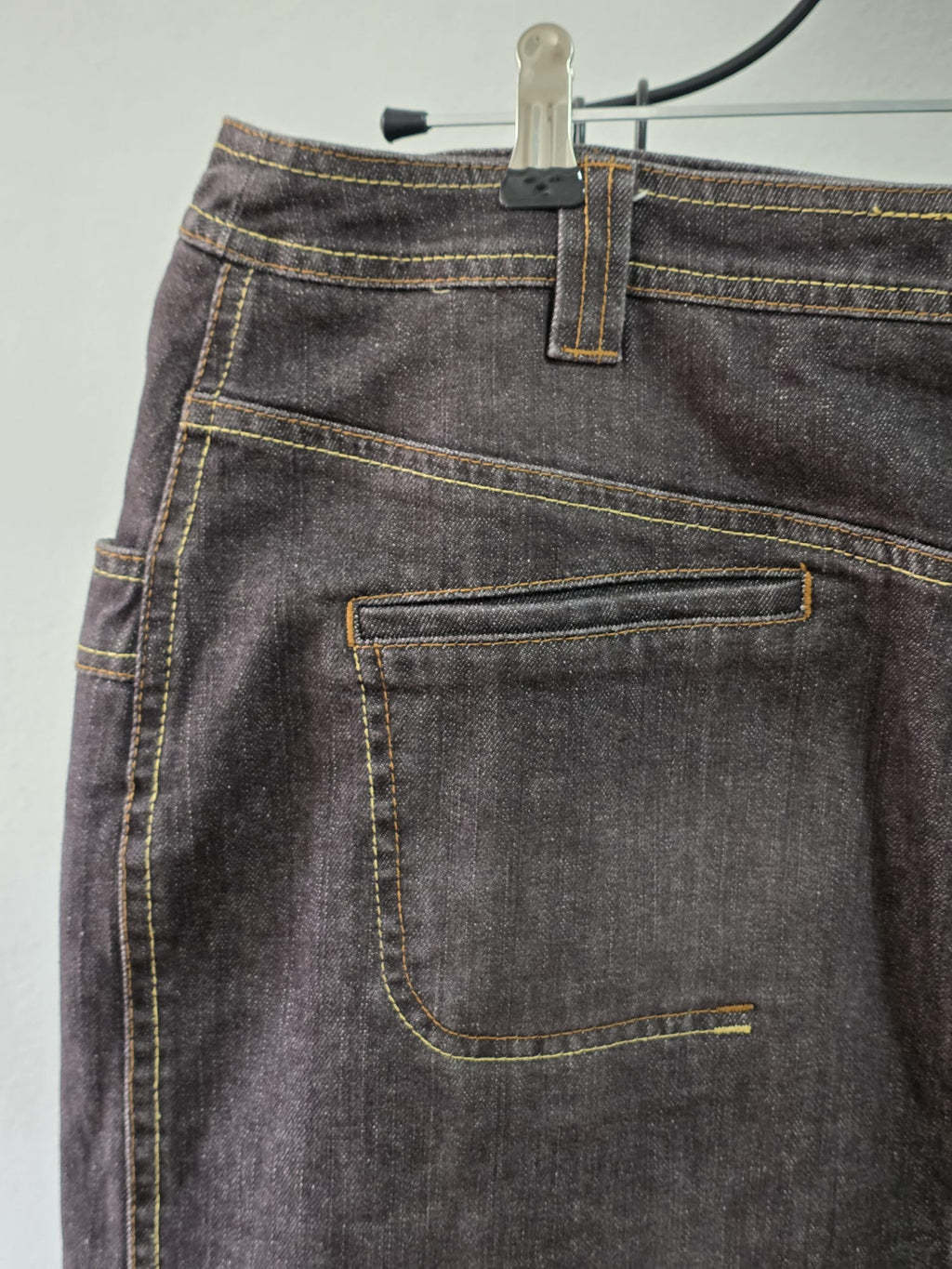 Dunkelbrauner Jeansrock, Größe 46