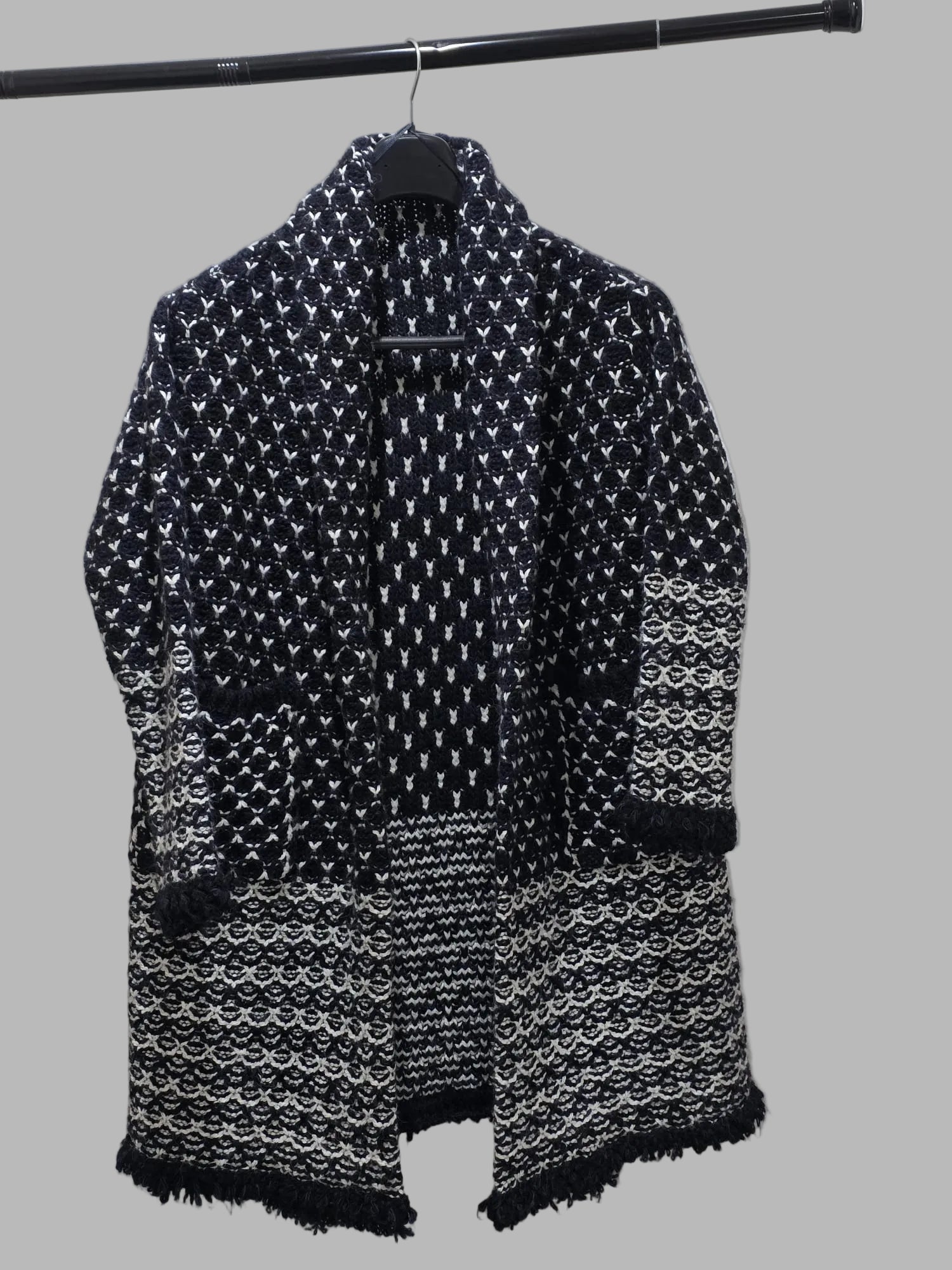 Gilet long en maille Zara