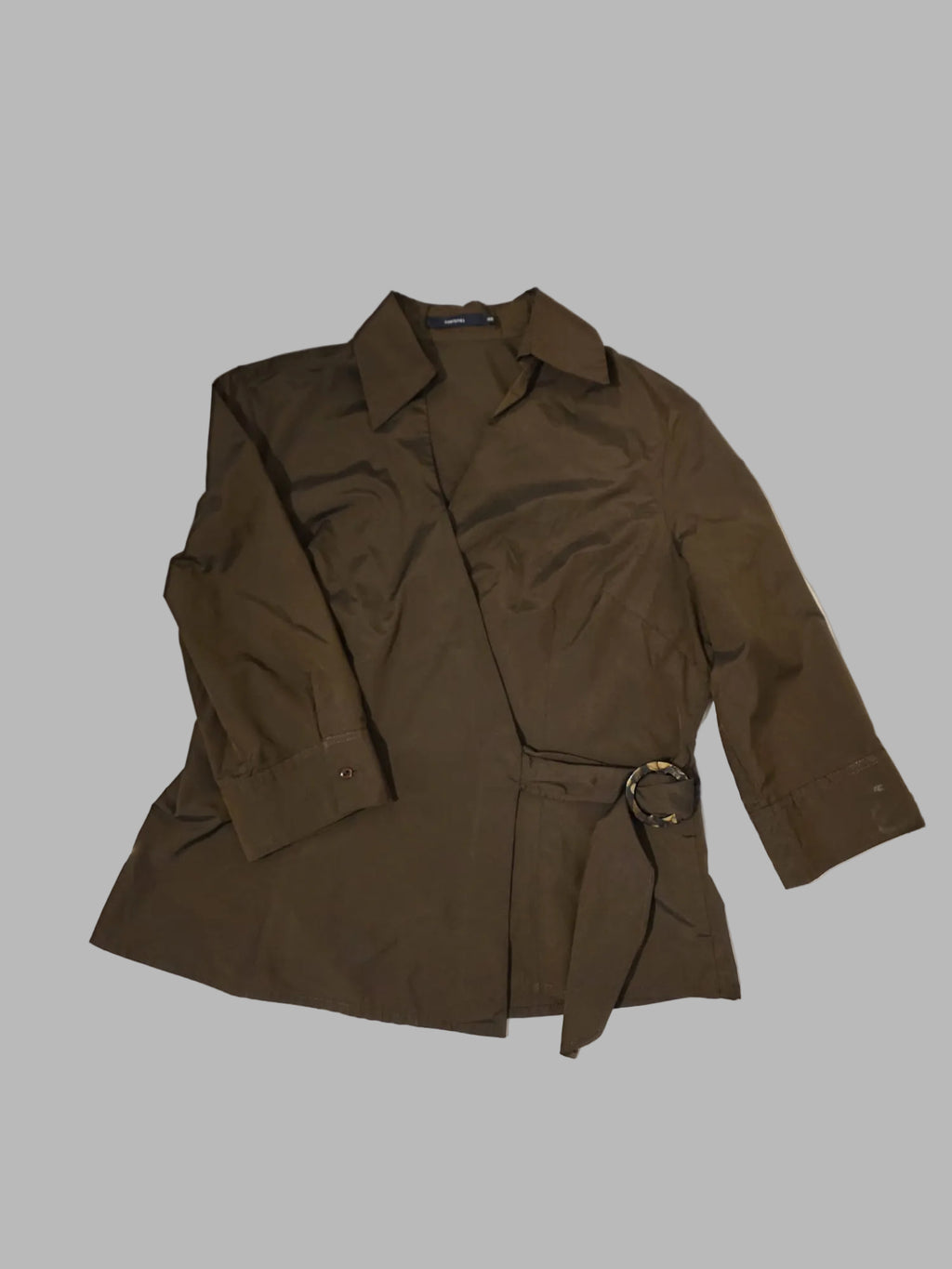 Chemisier marron chocolat, taille 46