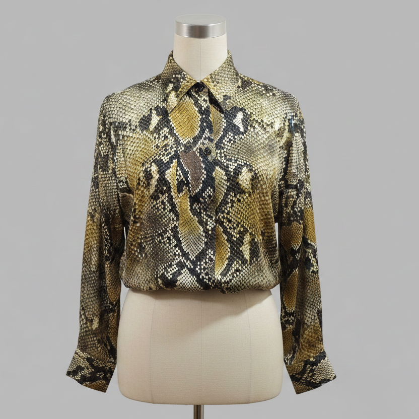 Blouse à imprimé animal Zara