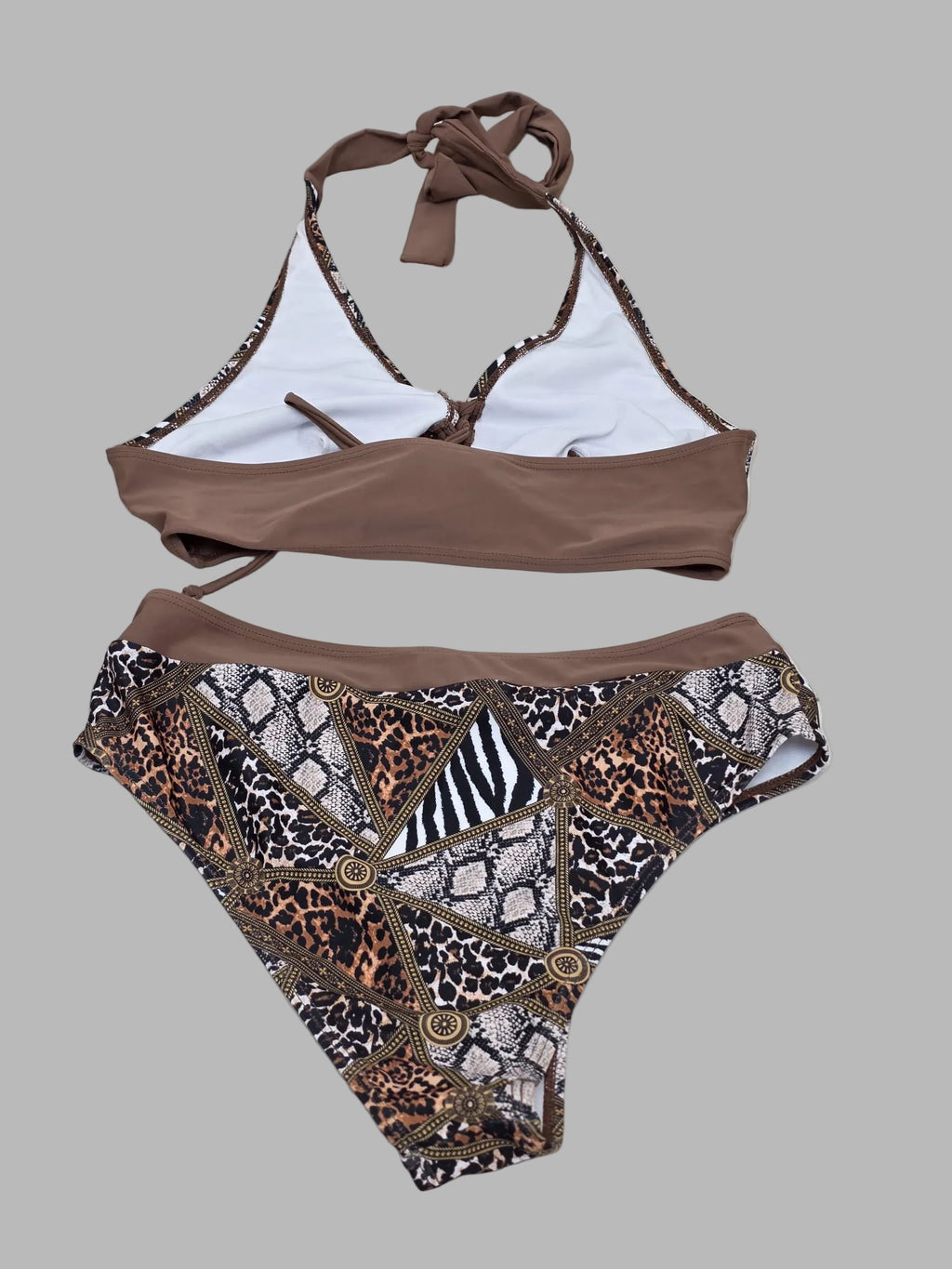 Bikini Animalprint Marrón