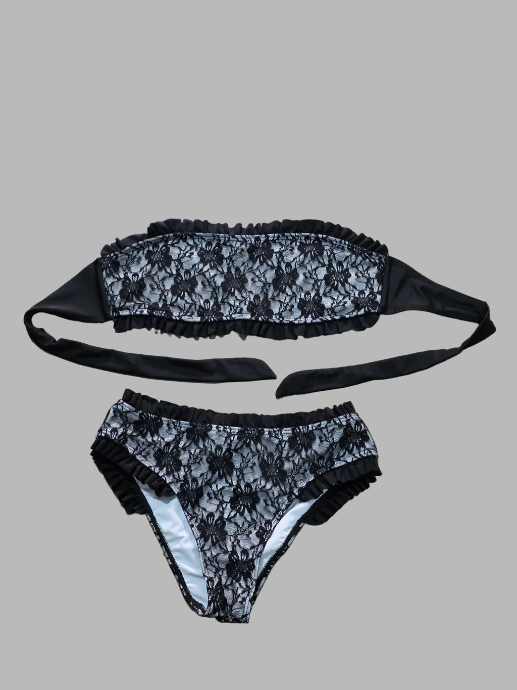 Bikini negro encaje