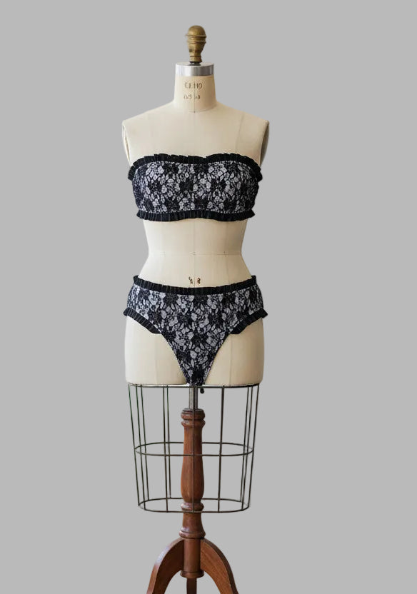 Bikini negro encaje