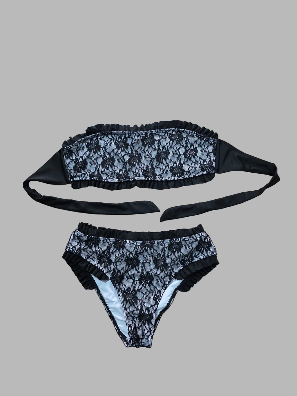 Bikini negro encaje