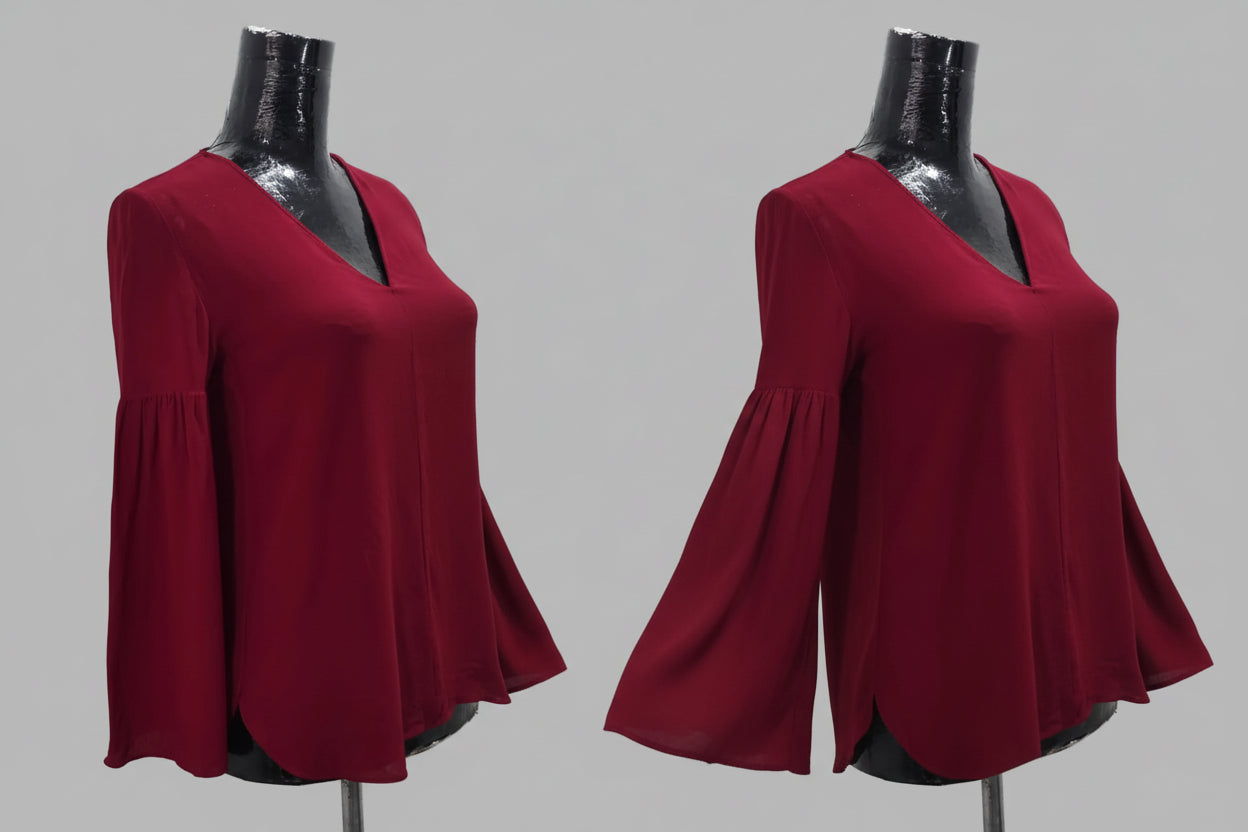 Blusa roja de Massimo Dutti