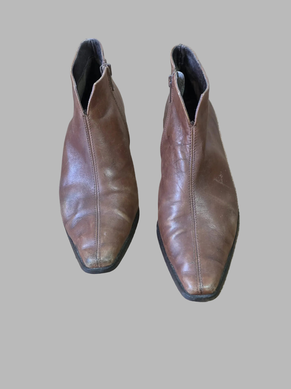 Botines vintage de cuero, Talla 38