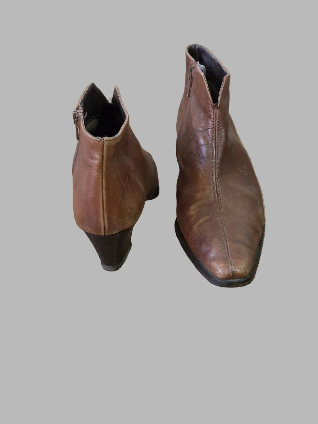 Botines vintage de cuero, Talla 38