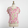 Blusa estampado floral vintage
