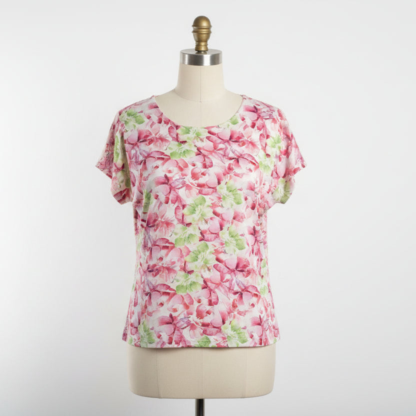 Blouse à imprimé floral vintage