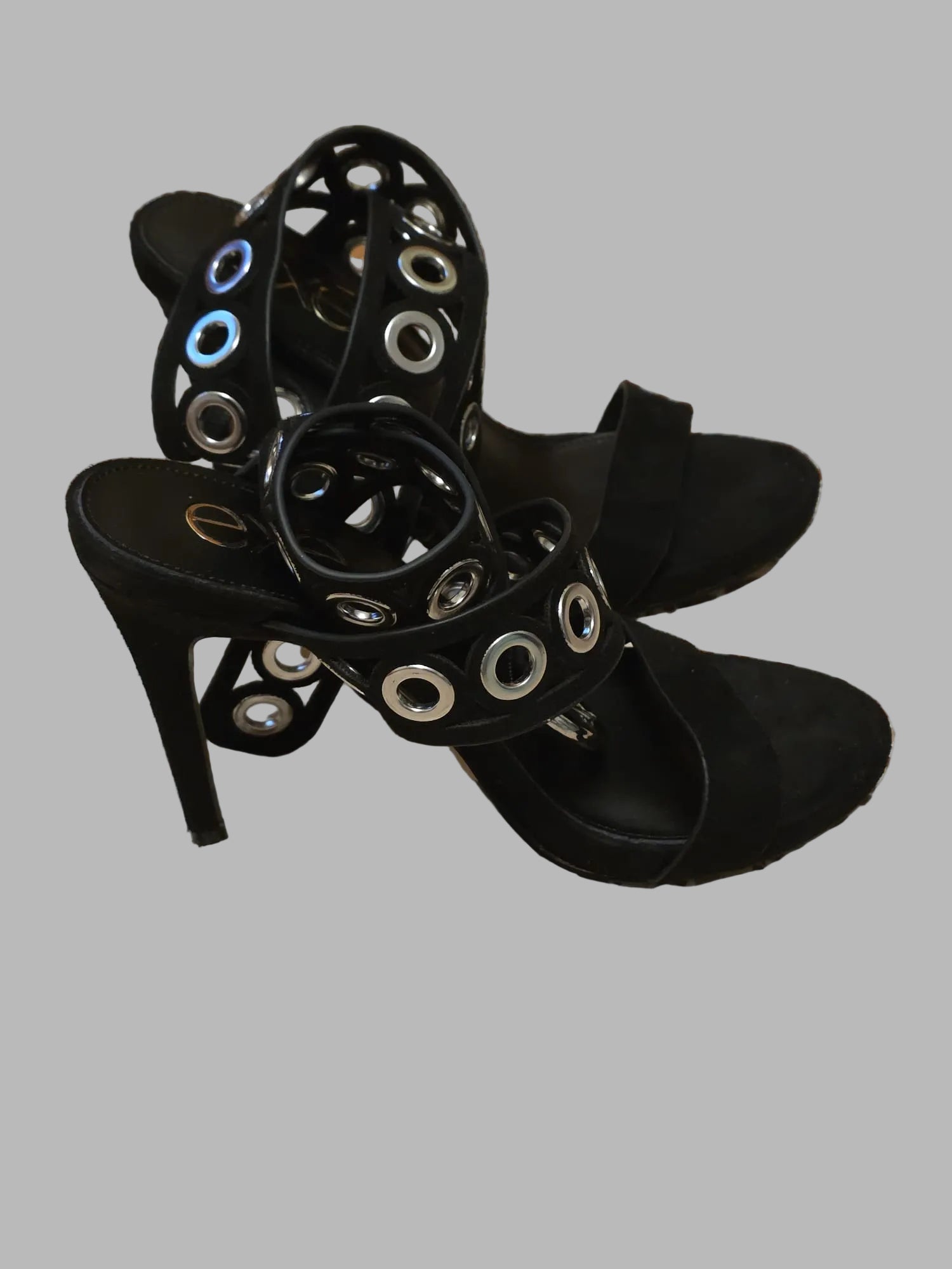 Sandalias negra altas de EXE