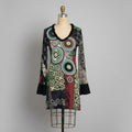 Bedrucktes Kleid mit abstraktem Muster von Rinascimento