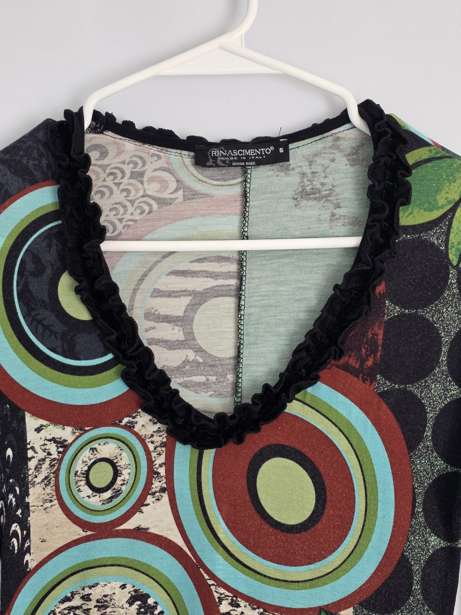 Robe à imprimé abstrait Rinascimento